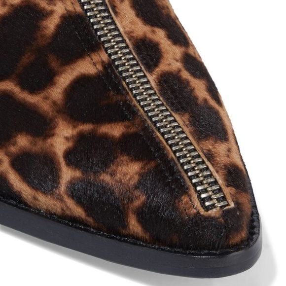 SIGERSON MORRISON Hamish leopard print calf hair ankle boot fashion booties 37.5 - Picture 3 of 9
